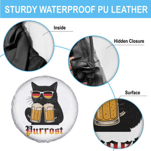 Oktoberfest Prost Cat Drinking Spare Tire Cover Funny Purrost German Beer Gift TS12 Print Your Wear