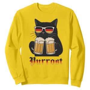 Oktoberfest Prost Cat Drinking Sweatshirt Funny Purrost German Beer Gift TS12 Daisy Print Your Wear