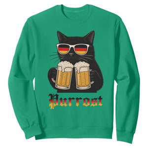 Oktoberfest Prost Cat Drinking Sweatshirt Funny Purrost German Beer Gift TS12 Irish Green Print Your Wear