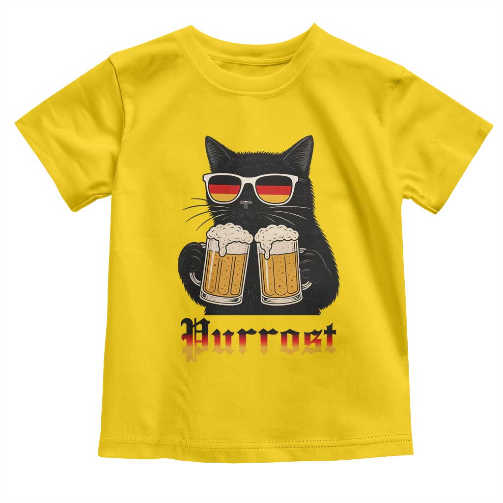 Oktoberfest Prost Cat Drinking Toddler T Shirt Funny Purrost German Beer Gift TS12 Daisy Print Your Wear