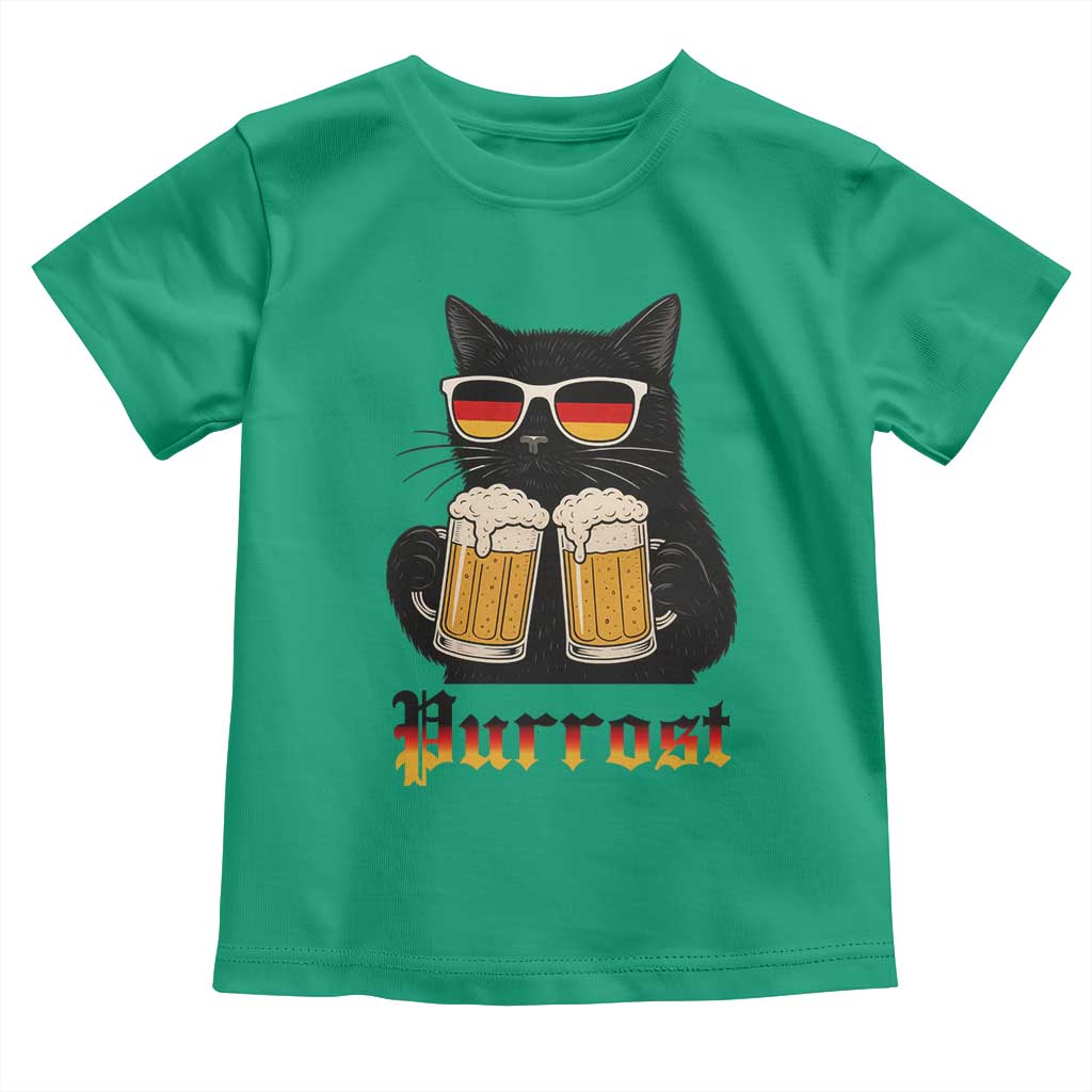 Oktoberfest Prost Cat Drinking Toddler T Shirt Funny Purrost German Beer Gift TS12 Irish Green Print Your Wear