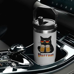 Oktoberfest Prost Cat Drinking Flip Straw Tumbler Funny Purrost German Beer Gift TS12 Print Your Wear