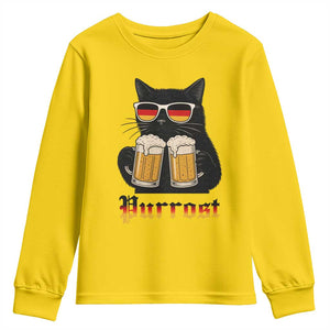 Oktoberfest Prost Cat Drinking Youth Sweatshirt Funny Purrost German Beer Gift TS12 Daisy Print Your Wear