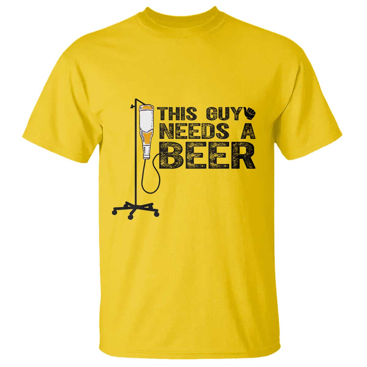 Funny Drinking Lover T Shirt This Guy Needs A Beer TS12 Daisy Print Your Wear
