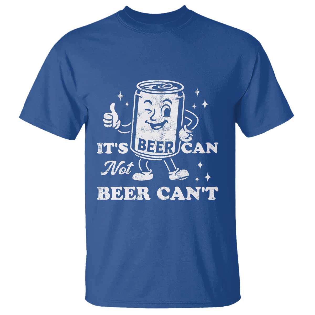 Funny Drinking Lover T Shirt It Is Can Not Beer Can Not TS12 Royal Blue Print Your Wear