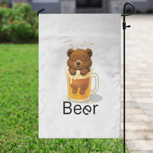 Funny Drinking Lover Garden Flag Bear In Beer Glass TS12 Print Your Wear