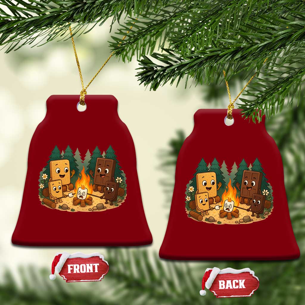 Funny Smores Camping Ceramic Ornament Marshmallow Chocolate Fire TS12 Print Your Wear