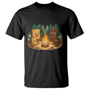 Funny Smores Camping T Shirt Marshmallow Chocolate Fire TS12 Black Print Your Wear