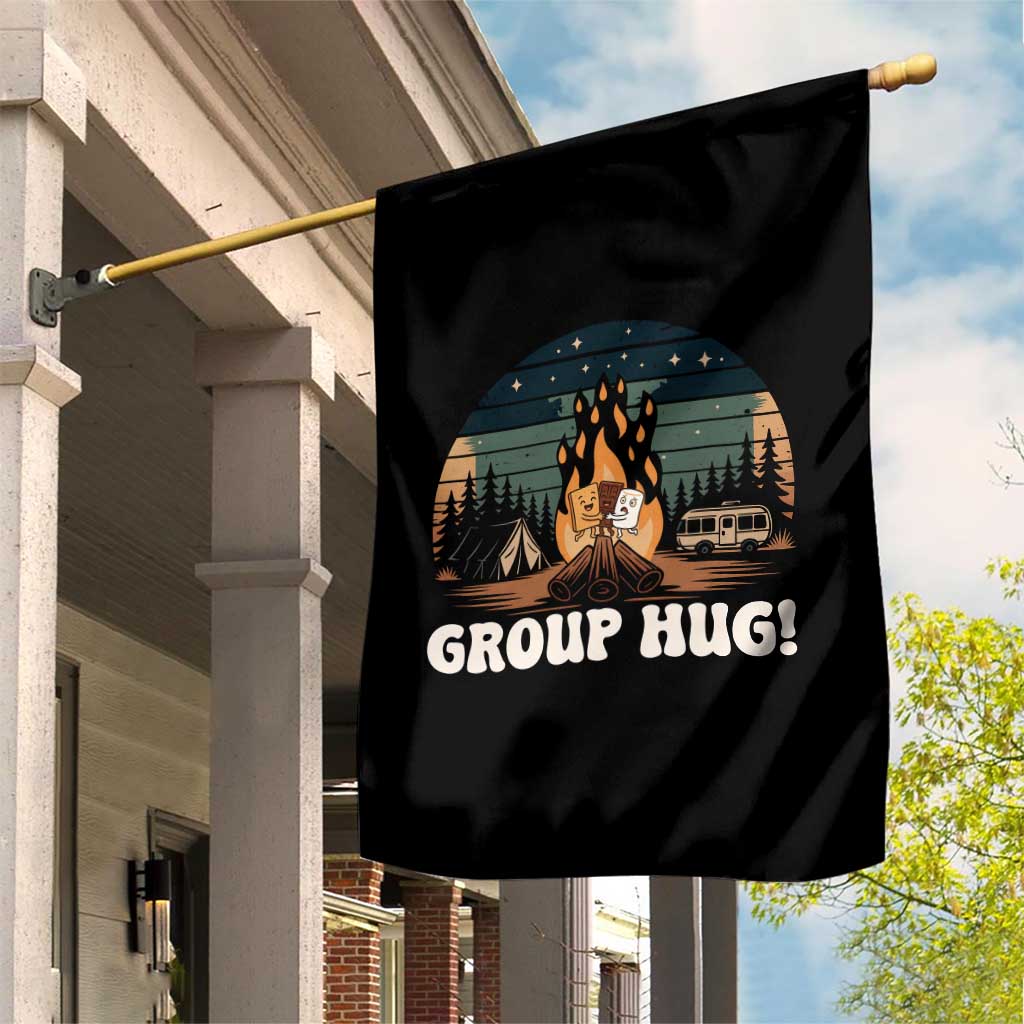 Funny Smores Camping Garden Flag Group Hug TS12 Print Your Wear