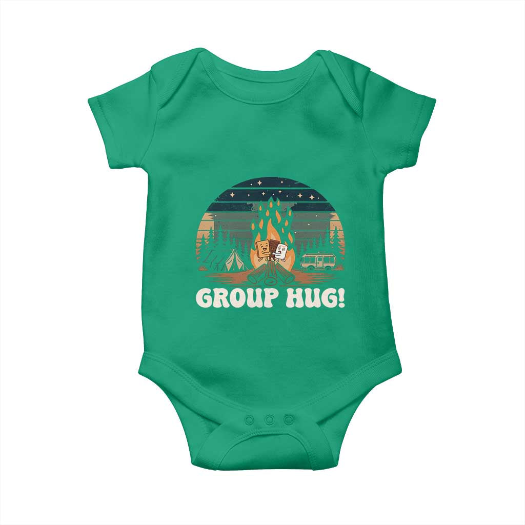 Funny Smores Camping Baby Onesie Group Hug TS12 Irish Green Print Your Wear