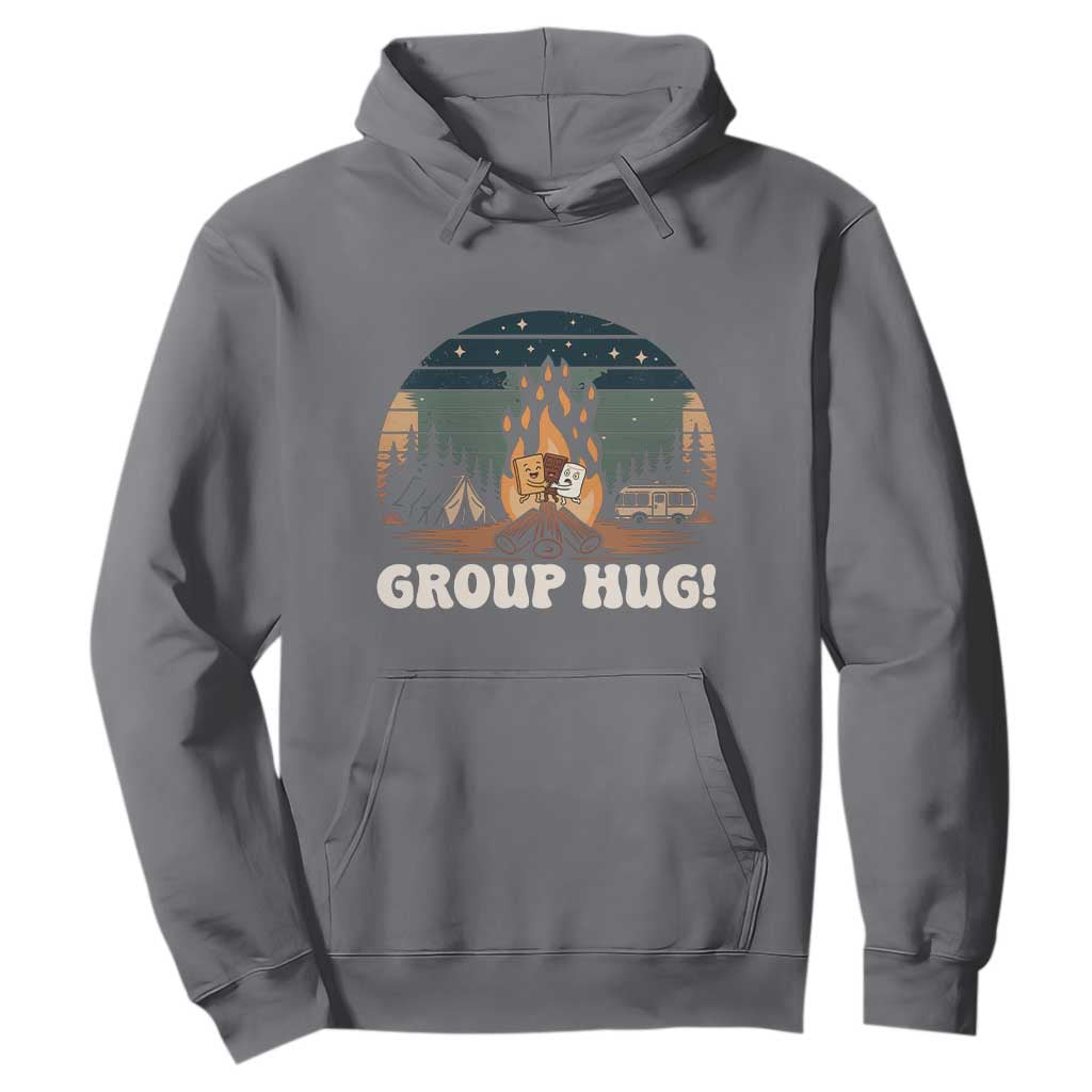 Funny Smores Camping Hoodie Group Hug TS12 Charcoal Print Your Wear