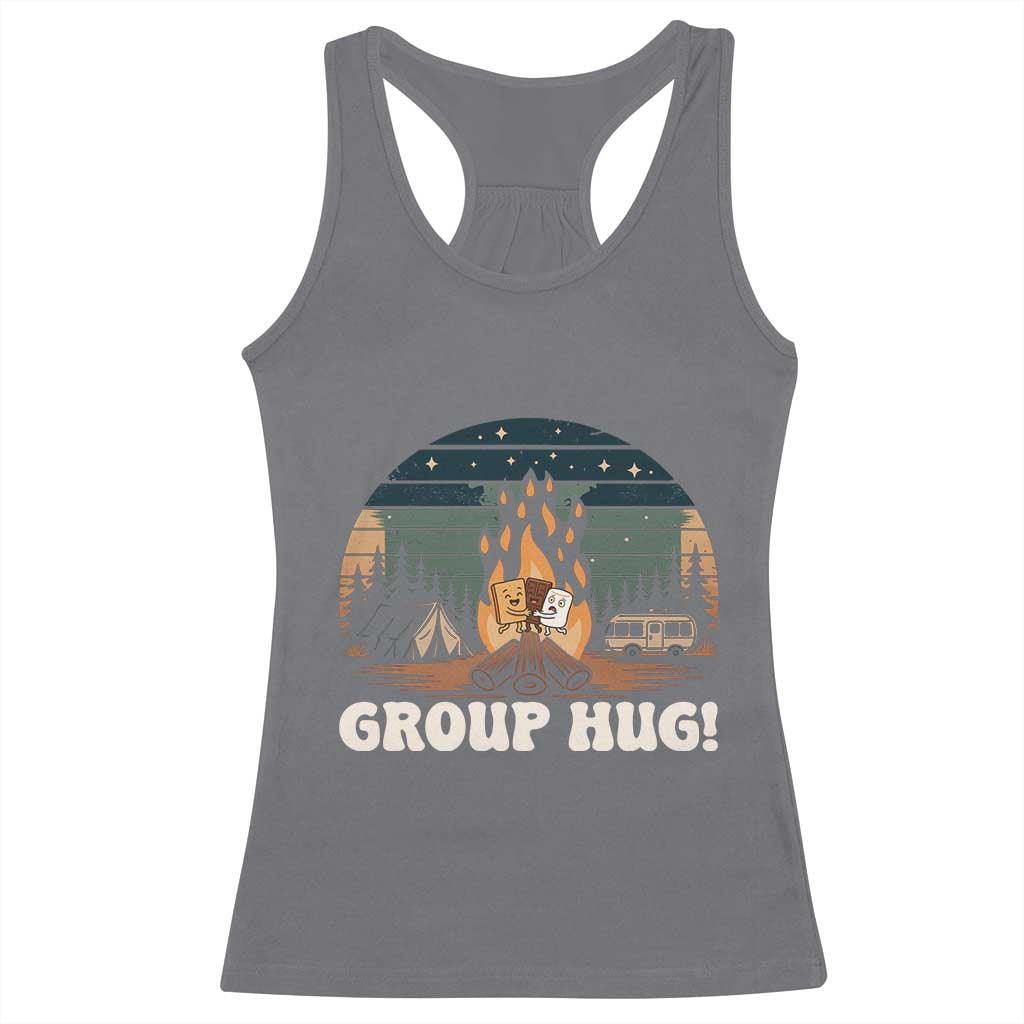 Funny Smores Camping Racerback Tank Top Group Hug TS12 Charcoal Print Your Wear
