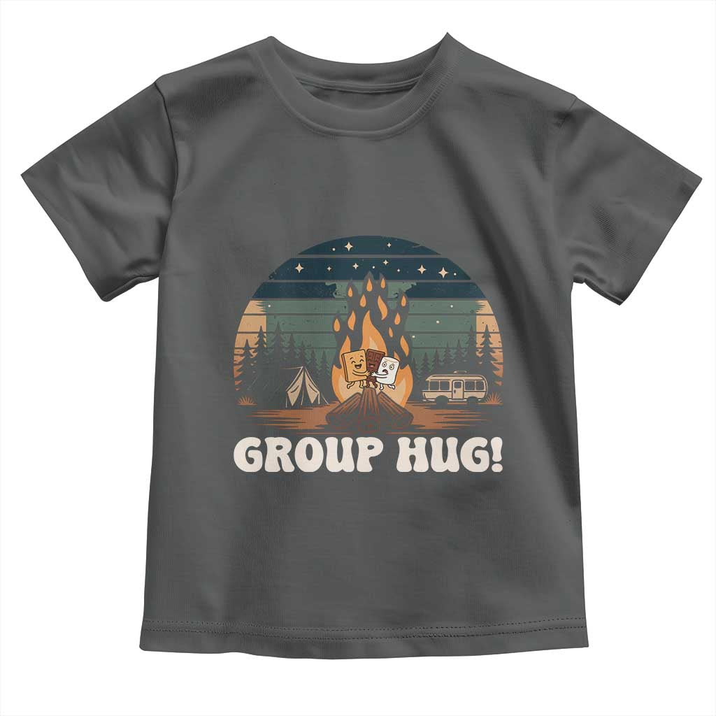 Funny Smores Camping Toddler T Shirt Group Hug TS12 Dark Heather Print Your Wear