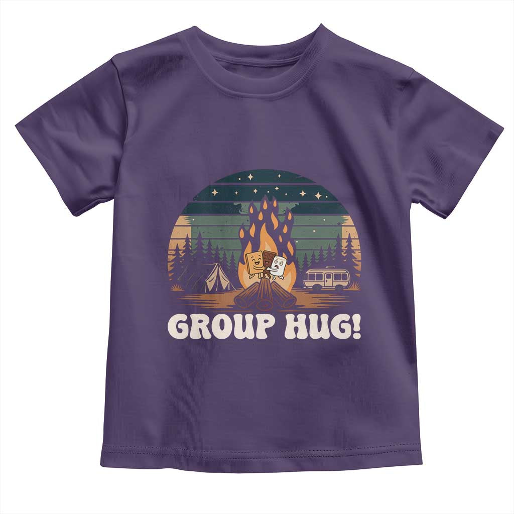 Funny Smores Camping Toddler T Shirt Group Hug TS12 Purple Print Your Wear
