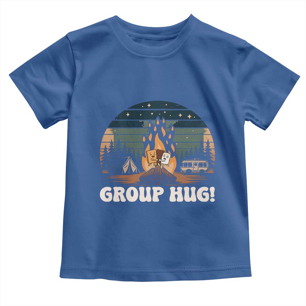 Funny Smores Camping Toddler T Shirt Group Hug TS12 Royal Blue Print Your Wear