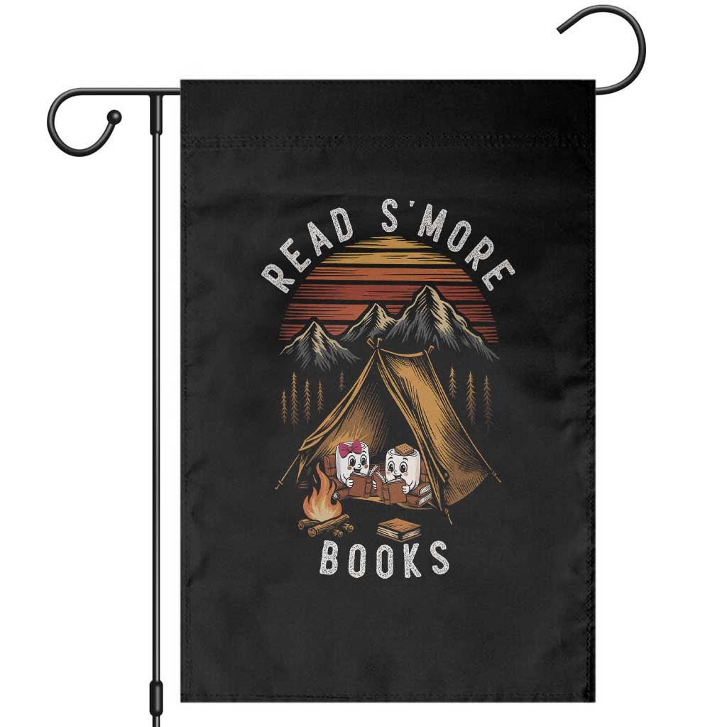 Book Lover Gift Garden Flag Read Smore Books Camping Humor TS12 Black Print Your Wear