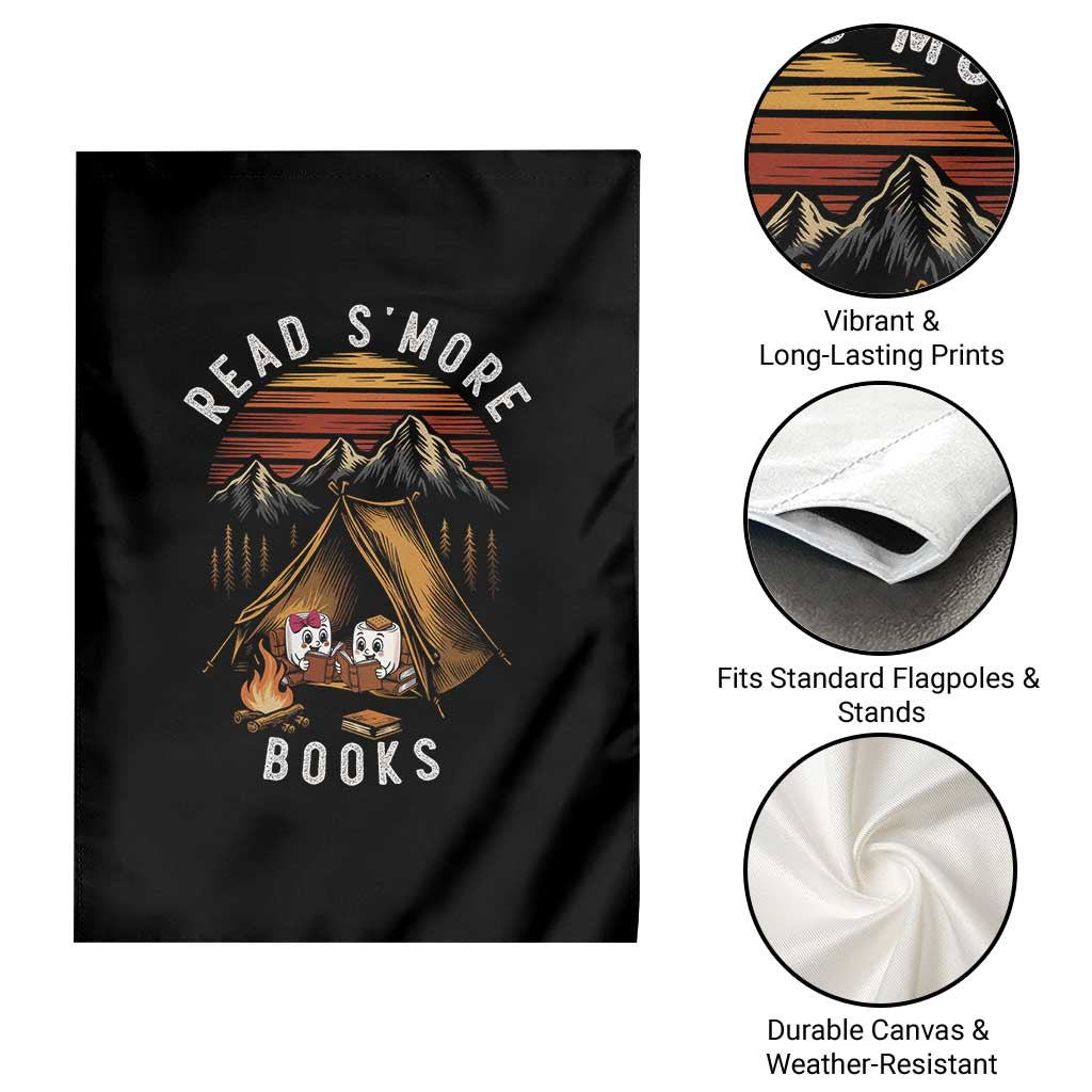 Book Lover Gift Garden Flag Read Smore Books Camping Humor TS12 Print Your Wear