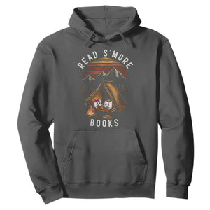 Book Lover Gift Hoodie Read Smore Books Camping Humor TS12 Dark Heather Print Your Wear