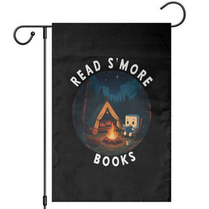 Camping Lover Garden Flag Read Smore Books Funny Smores TS12 Black Print Your Wear