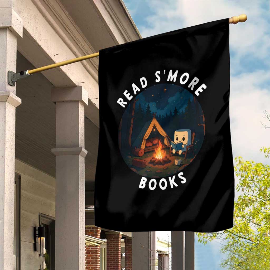 Camping Lover Garden Flag Read Smore Books Funny Smores TS12 Print Your Wear