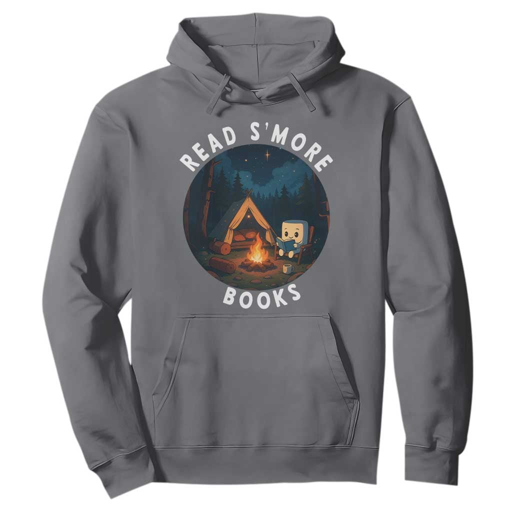 Camping Lover Hoodie Read Smore Books Funny Smores TS12 Charcoal Print Your Wear