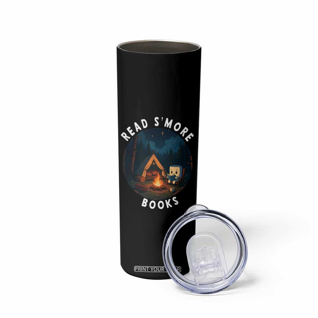 Camping Lover Skinny Tumbler Read Smore Books Funny Smores TS12 Print Your Wear