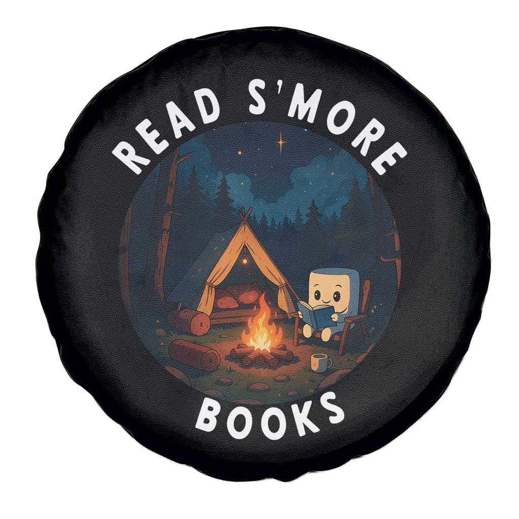 Camping Lover Spare Tire Cover Read Smore Books Funny Smores TS12 Print Your Wear