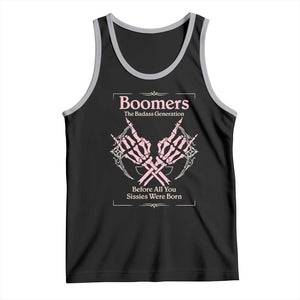 Baby Boomers Tank Top The Badass Generation Before All You Sissies Were Born TS12 Black Athletic Heather Print Your Wear