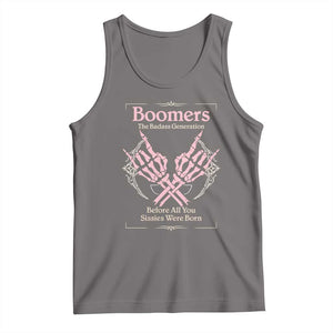 Baby Boomers Tank Top The Badass Generation Before All You Sissies Were Born TS12 Deep Heather Print Your Wear