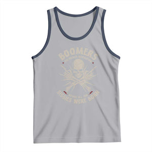 Baby Boomers Proud Tank Top The Badass Generation Before All You Sissies Were Born TS12 Athletic Heather Navy Print Your Wear