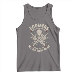 Baby Boomers Proud Tank Top The Badass Generation Before All You Sissies Were Born TS12 Deep Heather Print Your Wear