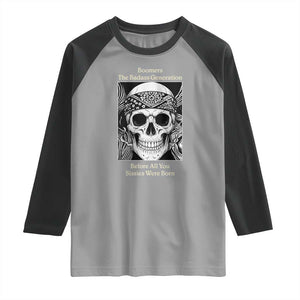 Baby Boomers Generation Raglan Shirt Retro Badass Quote Gift TS12 Sport Gray Black Print Your Wear
