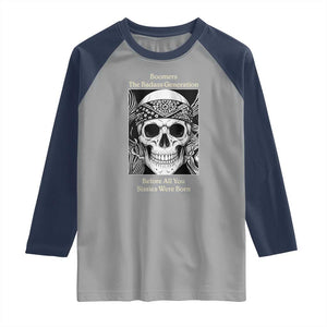 Baby Boomers Generation Raglan Shirt Retro Badass Quote Gift TS12 Sport Gray Navy Print Your Wear