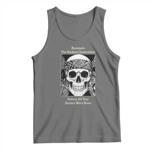 Baby Boomers Generation Tank Top Retro Badass Quote Gift TS12 Black Heather Print Your Wear