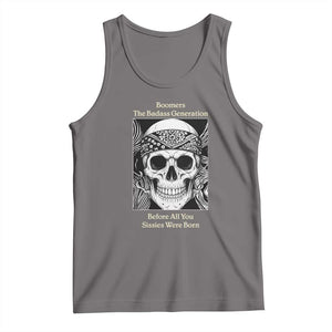 Baby Boomers Generation Tank Top Retro Badass Quote Gift TS12 Deep Heather Print Your Wear