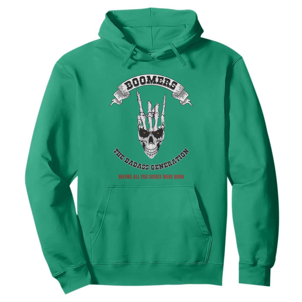Baby Boomers The Badass Generation Funny Quote Gift Hoodie TS12 Irish Green Print Your Wear