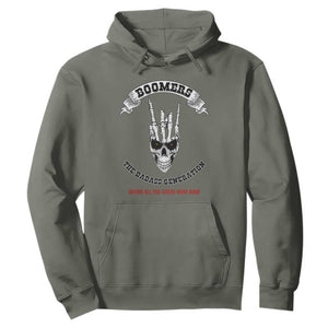 Baby Boomers The Badass Generation Funny Quote Gift Hoodie TS12 Military Green Print Your Wear