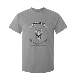 Baby Boomers The Badass Generation Funny Quote Gift T Shirt For Kid TS12 Sport Gray Print Your Wear