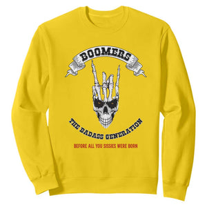 Baby Boomers The Badass Generation Funny Quote Gift Sweatshirt TS12 Daisy Print Your Wear