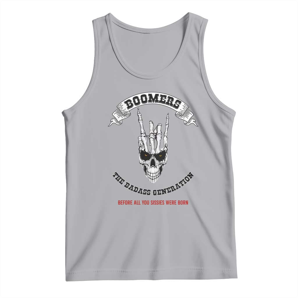Baby Boomers The Badass Generation Funny Quote Gift Tank Top TS12 Athletic Heather Print Your Wear