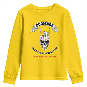 Baby Boomers The Badass Generation Funny Quote Gift Youth Sweatshirt TS12 Daisy Print Your Wear