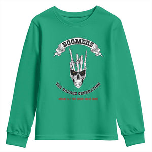 Baby Boomers The Badass Generation Funny Quote Gift Youth Sweatshirt TS12 Irish Green Print Your Wear