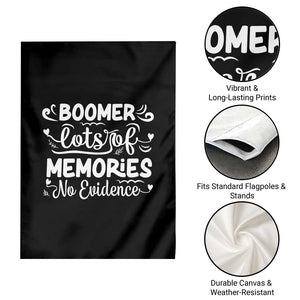 Baby Boomer Generation Garden Flag Lots Of Memories No Evidence TS12 Print Your Wear