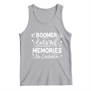 Baby Boomer Generation Tank Top Lots Of Memories No Evidence TS12 Athletic Heather Print Your Wear