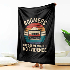 Funny Baby Boomers Lots Of Memories No Evidence Gift Throw Blanket TS12 Print Your Wear