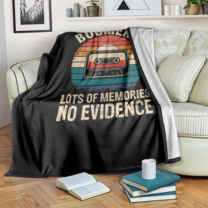 Funny Baby Boomers Lots Of Memories No Evidence Gift Throw Blanket TS12 Print Your Wear