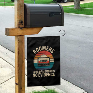 Funny Baby Boomers Lots Of Memories No Evidence Gift Garden Flag TS12 Print Your Wear