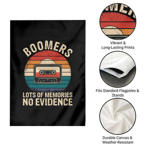 Funny Baby Boomers Lots Of Memories No Evidence Gift Garden Flag TS12 Print Your Wear