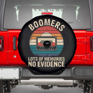 Funny Baby Boomers Lots Of Memories No Evidence Gift Spare Tire Cover TS12 Black Print Your Wear