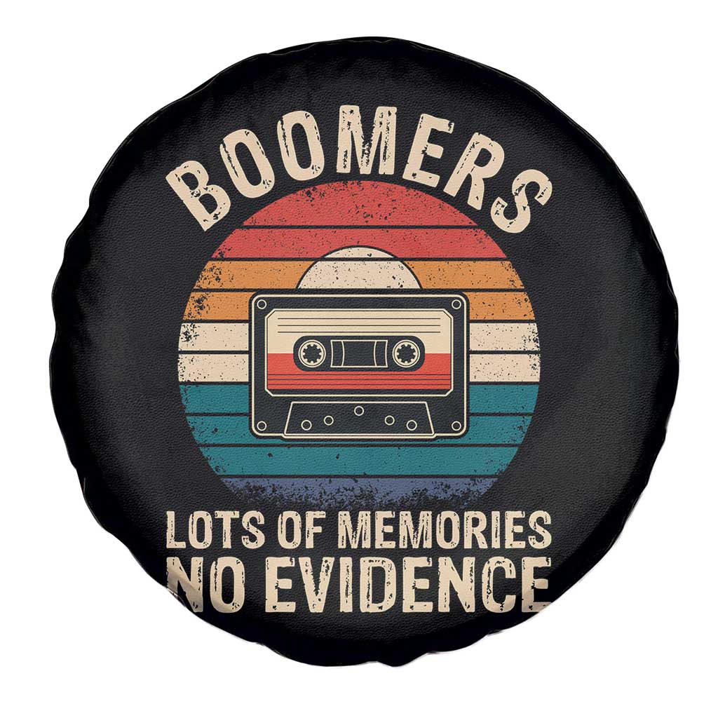 Funny Baby Boomers Lots Of Memories No Evidence Gift Spare Tire Cover TS12 Print Your Wear